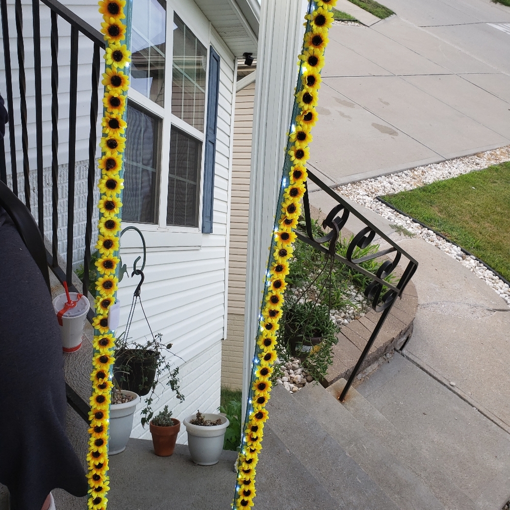Custom flower mirrors with lights
